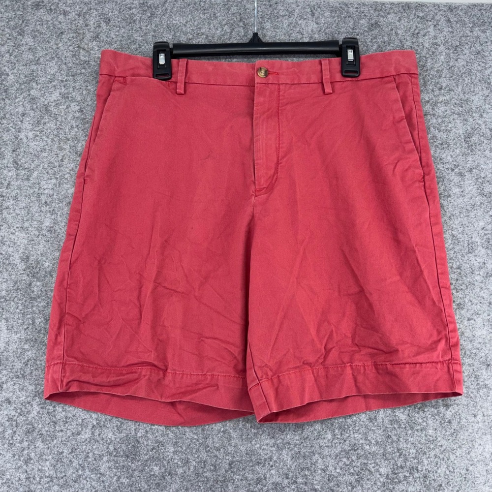 NWT Ralph Lauren Classic Fit Chino Shorts Men's 34 Salmon Pink Coral Red Twill